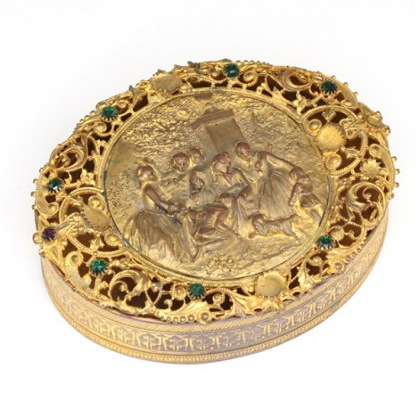 caseta pentru bijuterii, bronz Ormolu. cca 1830. Franta